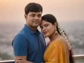 Happy Couple - Rajeev (IAS) & Suman